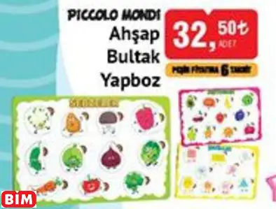 PİCCOLO MONDİ AHŞAP BULTAK YAPBOZ